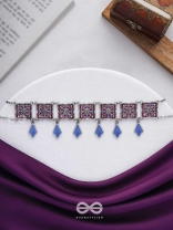 The Authentic Aura - Enamelled Oxidised Choker Neckpiece