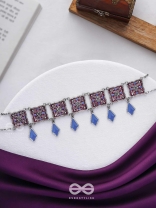 The Authentic Aura - Enamelled Oxidised Choker Neckpiece