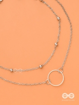 The Lavish Layers Of Elegance - Silver Multilayered Neckpiece With Anti-tarnish Coating