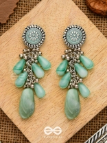 The Misty Drops - Enamelled Oxidised Earrings