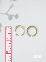 Midas Treasures - Golden Cubic Zirconia Rings (Set Of 2 Adjustable)