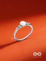 The Pure Rose - Silver Embellished Ring