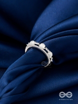 The Honoured Majesty - Silver Cubic Zirconia Ring (Adjustable)