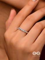 The Twisted Tales - Silver Cubic Zirconia Ring (Adjustable)