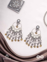 Pakshas - The Shore Craft - Shells, Beads And Coins Hand Embroidered Earrings