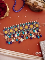 RANG TARANGINI – JAHNVI KAPOOR INSPIRED NECKPIECE WITH COLORFUL BEADS, STONES, PEARLS AND INTRICATE DESIGN