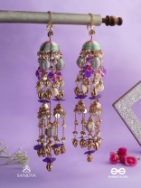 RANGOLIKA - A CANVAS OF COLORS - FLORAL INSPIRED METALLIC CHAINS WITH VIBRANT BEADS AND SHELLS  HAND EMBROIDERD KALEERE 