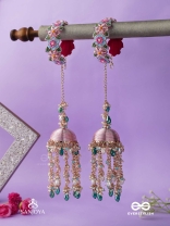 MADHUVRATA - SPRING BLOOM - DELICATE EMBROIDERED KALEERE WITH BANGLES WITH FLORAL MOTIFS, BEADS AND PEARL DROPS