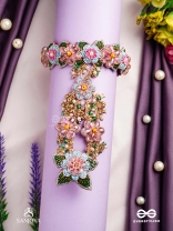 MADHUVRATA - SPRING BLOOM - DELICATE EMBROIDERED HAATHPHOOL WITH FLORAL MOTIFS, BEADS AND PEARLS
