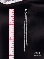 MOONLIT VEIL - DELICATE METALLIC CHAIN DANGLERS