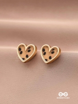 JUNGLE ROMANCE - STYLISH LEOPARD PRINT STUDS