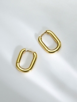 URBAN LOOP-  SLEEK AND CONTEMPORARY GOLD HOOPS