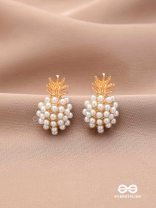 PEARL PINE- EXQUISITE PEARL CLUSTER EARRINGS