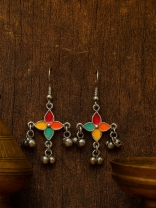 CARNIVAL BLOOM – MULTICOLOR FLORAL EARRINGS 