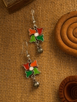 FESTIVE SPIN – VIBRANT PETAL EARRINGS