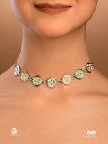 PETAL PARADE - ENAMELLED VINTAGE STYLE CHOKER