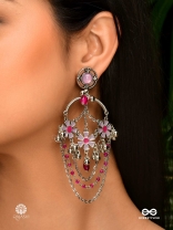 DREAM DANGLES - STATEMENT FLORAL ENAMELLED CHANDBALI