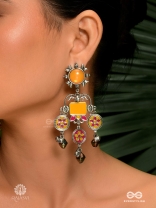 MARIGOLD BEAT - BOHO OXIDISED EARRING