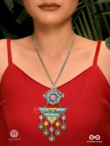 BOHOTARANG - MUSE IN METAL ENAMELING NECKLACE
