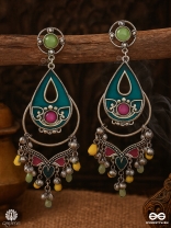 TARANGINI – COLOURFUL ENAMELLED EARRING