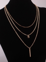 Forever upping the style game, multilayered dainty necklace