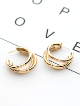 The Elegant Statement Makers - Golden Stud Earrings