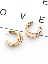 The Elegant Statement Makers - Golden Stud Earrings
