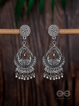 The Ethnic Intricate Delight - Oxidised Boho Earrings