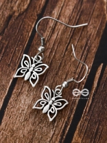 The Elegant Butterflies - Tiny Trinket Earrings