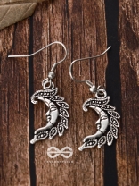 The Sleepy Moon - Tiny Trinket Earrings