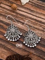 The Motif Circles - The Oxidised Dangler Collection
