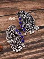 The Vintage Motifs - Royal Blue - The Embellished Oxidised Collection
