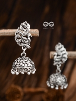 The Simply Artistic Peacock Jhumis