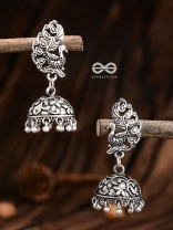 The Simply Artistic Peacock Jhumis