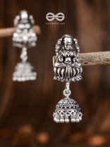 A Divine Artwork - Oxidised Boho Jhumki Earrings