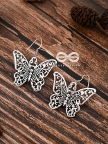 The Intricate Butterfly Danglers - Tiny Trinket Earrings