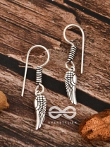 The Angel Wing Danglers - Tiny Trinket Earrings