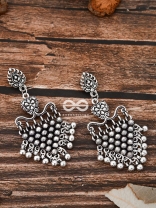 A Bohemian Mesh - Oxidised Boho Earrings