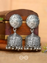 The Intricate Sophistication - Oxidised Boho Earrings