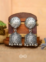 The Intricate Sophistication - Oxidised Boho Earrings