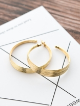 The Layered Oversized Hoops - Golden