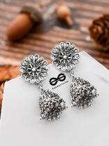 The little floral Jhumki - Tiny Trinket Earrings