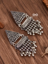 The Bohemian Geometry - Oxidised Boho Earrings