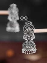 The Absolute Boho - Oxidised Statement Jhumkas